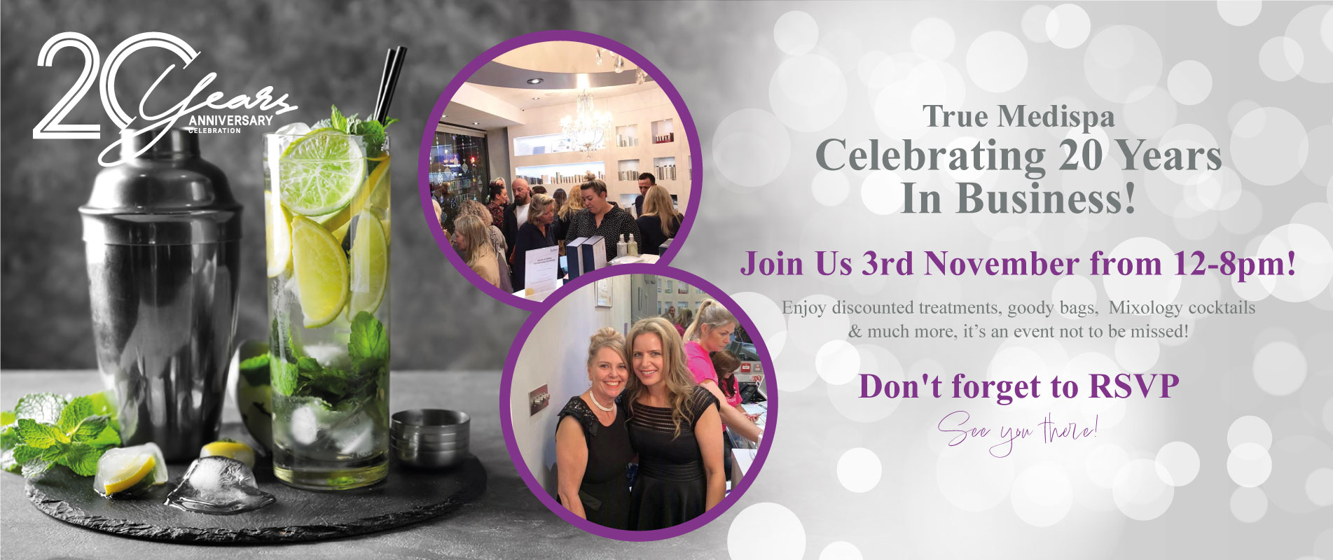 True Medispa 20th Anniversary Banner 1